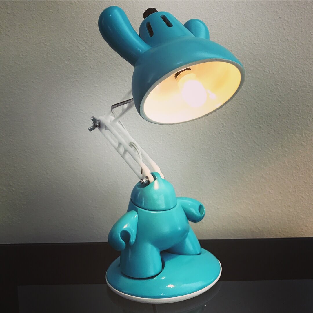 Jl2 Dunny Lamp By Made Forbes The Toy Chronicle The Very First Edition Of Senior Luxo A Fully Functional Custom Dunny Desk Lamp Features Include On Off Switch Back Head Inline Dimmer